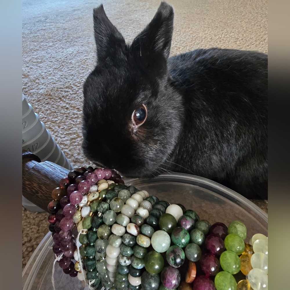 8mm Peacock Tiger Eye Bracelet ON SALE - Picture 9 of 9